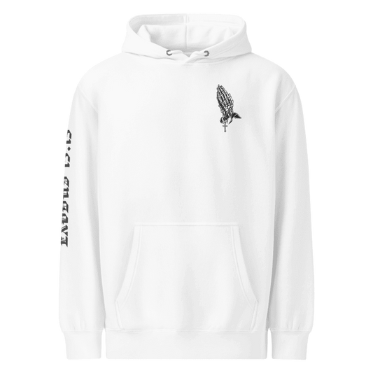 EDODUS 15:13 black on white hoodie